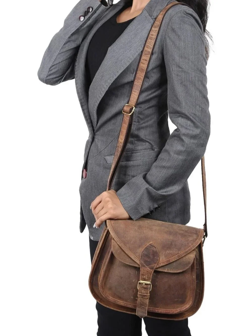 Stylish Leather Crossbody Bag for Women | Versatile Tote & Shoulder Purse
